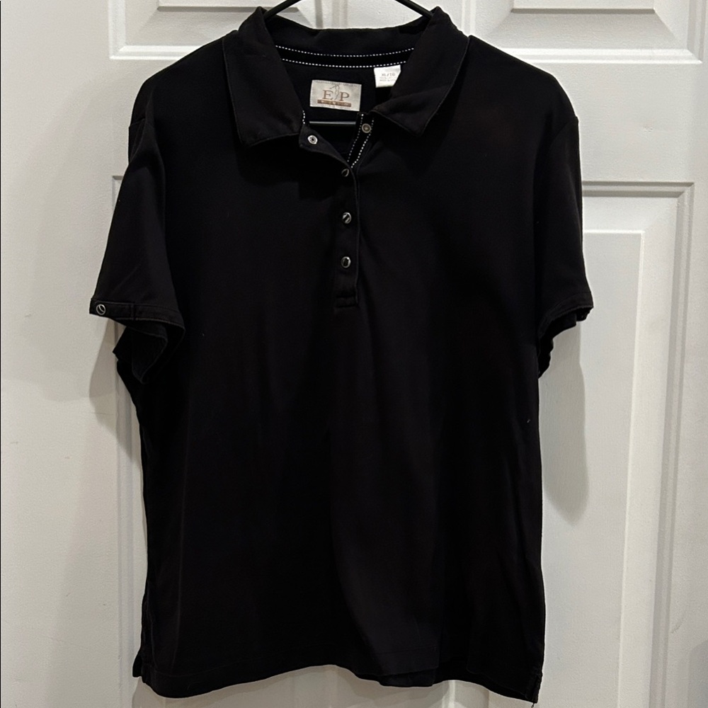 EP Pro Black Polo Shirt